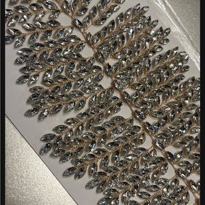 Silver Petal elegant hair piece